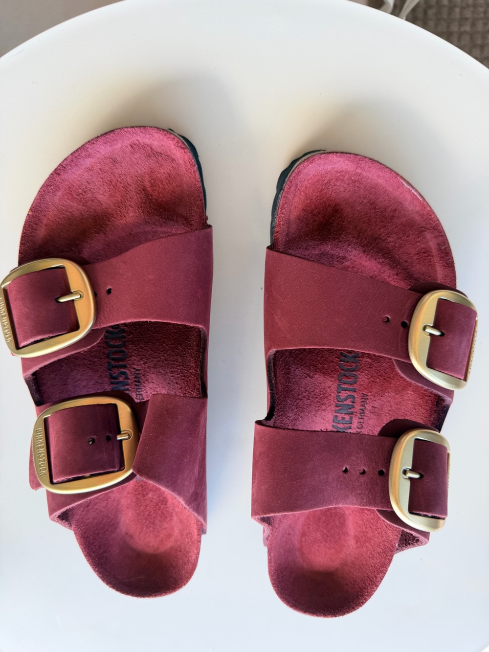 Birkenstock Arizona Big Buckle in Nubuck Leather size 37